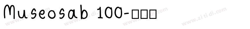Museosab 100字体转换